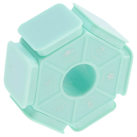 FONDOTIN 1Pcs Hexagonal PP Teacher Stamper for Classroom and Homework Grading