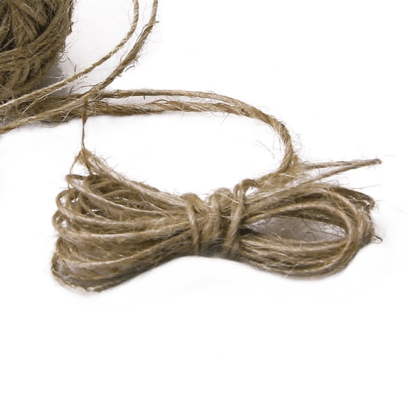 FONDOTIN Sisal Jute Twine 1mm for Crafting, Packaging, Gardening, Projects, and Home Use
