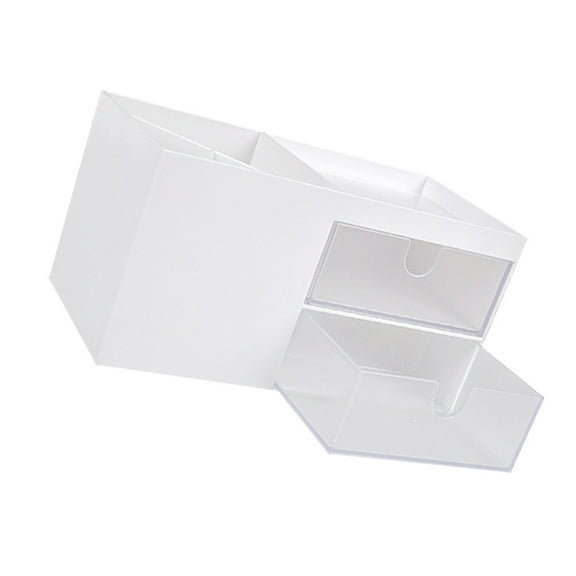 FONDOTIN Nordic Minimalist ABS Plastic Drawer Organizer for Cosmetics, Stationery, and Desktop Storage, 6.9x3.6in Container
