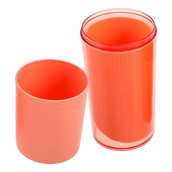 FONDOTIN 1Pcs Pink Plastic Toothbrush Protector For Travel And Camping