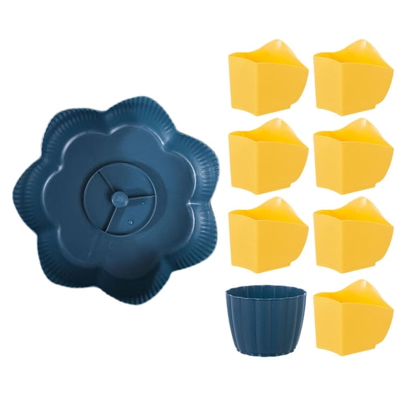 FONDOTIN 1Pcs Square Vegetable Filter Basket Multi Grid Design for Kitchen Use with PP and AS Material 35X14In