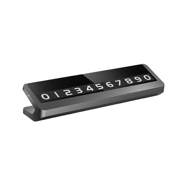 FONDOTIN Black Car Temporary Parking Sign with Effect for Easy Visibility in Parking Situations - 1 Set