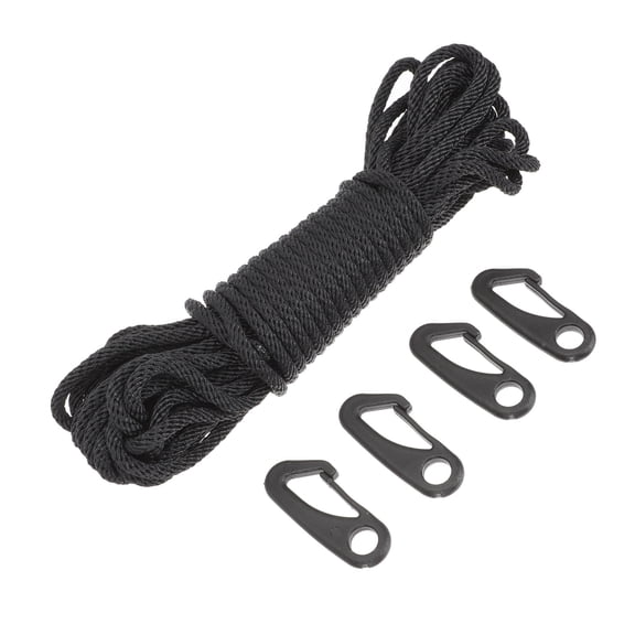 FONDOTIN 1 Set of Weather-resistant Flagpole Rope Polyester for Outdoor Use
