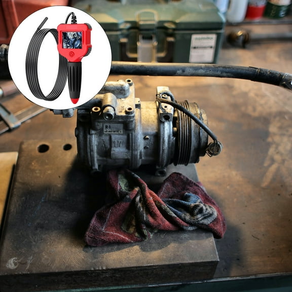 FONDOTIN 1Set Digital Borescope for Technicians with IP67 Waterproof and 2.4-Inch High Definition Screen