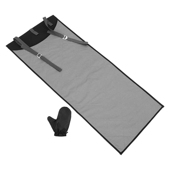 FONDOTIN Compact Over Door Ironing Board Set with Smooth Flat Ironing Pad and Convenient Hanging Hook