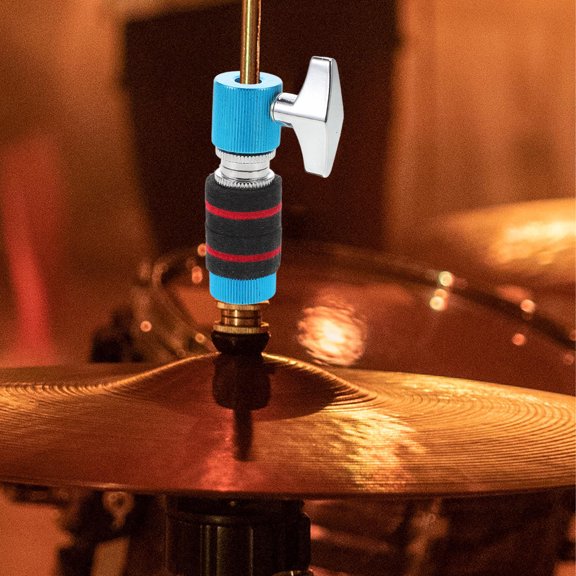 FONDOTIN 1Set Hi Hat Clutch Blue Metal Cymbal Release for Drum Performance and Music Practice