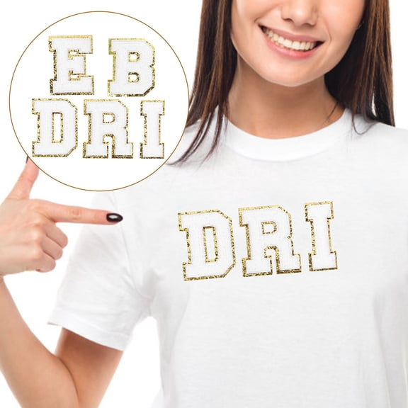 FONDOTIN Bags Patches White Polyester 1Set 3.1x2.6x0.08In