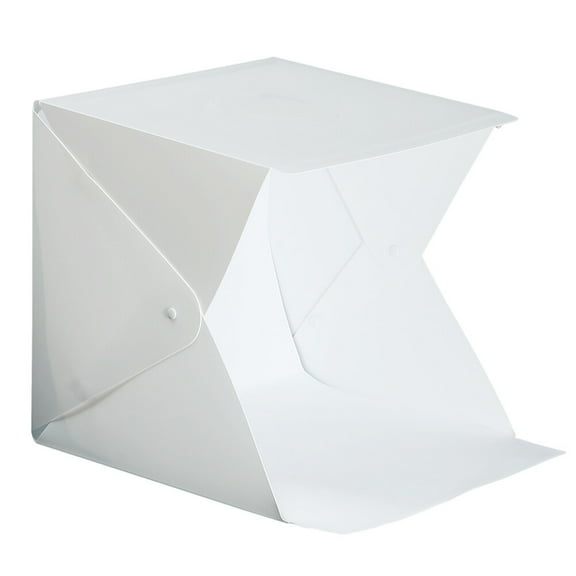 FONDOTIN 1Set Led Light Tent for Photography Portable Square Mini Photo Studio Box with EVA Material 9.43X9.04X8.65in