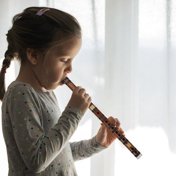 FONDOTIN 1 Set of Accurate Tones Flute Bamboo Round Tube for Beginners and Adults