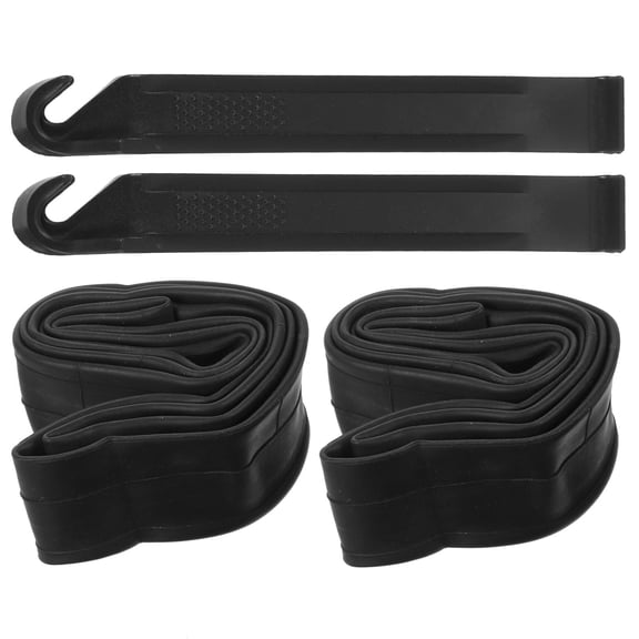 FONDOTIN Black Inner Bike Tire Tube 1 Set Shockproof and Wear-Resistant for Outdoor Sports and Cycling Adventures