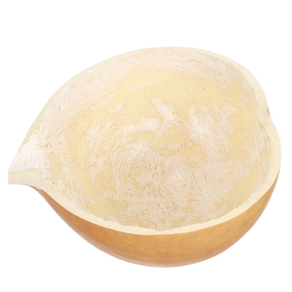 FONDOTIN 1Set Simple Design Gourd Ladle For Gardening Tools And Kitchen Use Yellow 15X14.3Inches