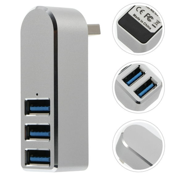 FONDOTIN 1Set Usb Hub for Pc with Data Transfer and Charging Capabilities in Aluminum Alloy
