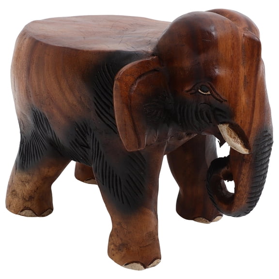 FONDOTIN Solid Wood Stool Brown 1Pcs 9.8X7.9X7.9In