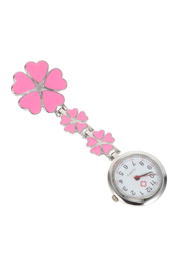 1pc Stylish Heart Shaped Nurse Pocket Watch Fob Watch for Nurses Doctors Graduations and Special Occasions
