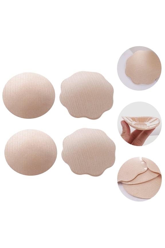 Nipples Covers Khaki Invisible Dancing Dates Beachwear 2Pairs 3.35X3.35X0.06In