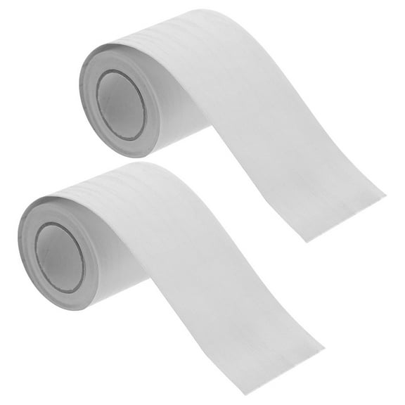FONDOTIN 2 Rolls Flexible Wall Baseboard Molding Trim for Home Decor 196.50X4.72X0.04in