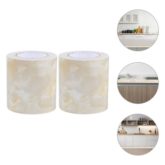 FONDOTIN 2 Rolls Self Adhesive Wall Trim Multi Colored Roll Style For Living Room 196.50X1.97X0.004In