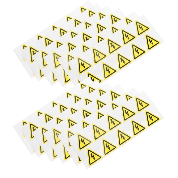 FONDOTIN 200Pcs Self Adhesive High Voltage Warning Labels for Electrical Panels