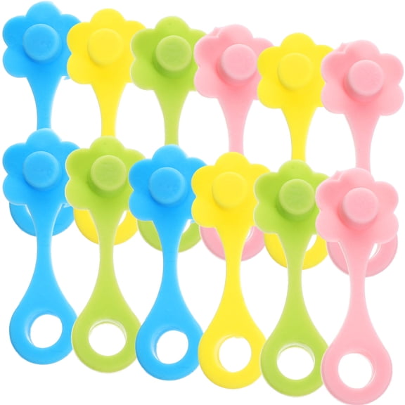 FONDOTIN 20Pcs Portable Silicone Straw Caps Airtight Straw Plugs with Adorable Design