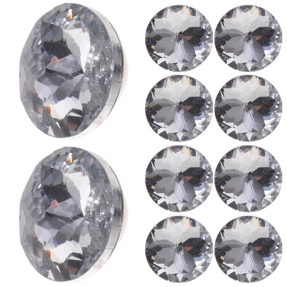 FONDOTIN Buttons Upholstery Decorative Crystal Button Glass 20pcs Craft Enthusiasts Home Decoration