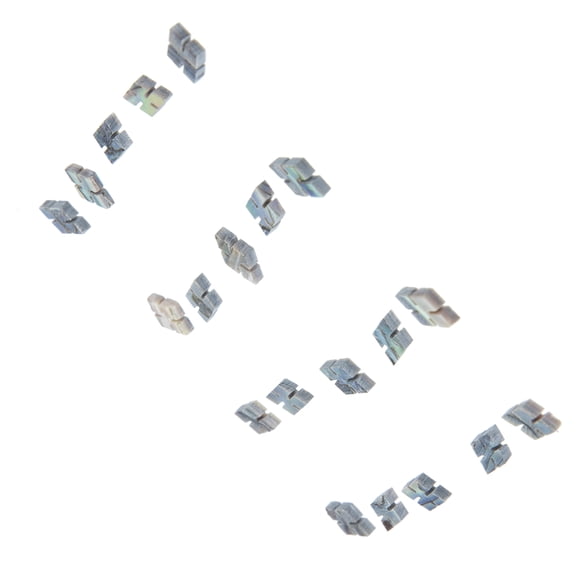 FONDOTIN 20Pcs Abalone Shell Fingerboard Dot Inlay Material for Guitar Ukulele Banjo