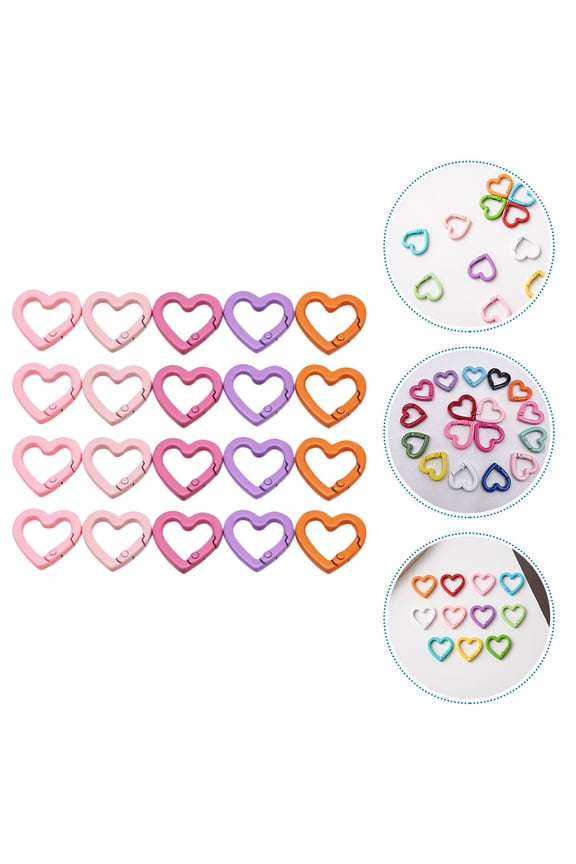 20Pcs Metal Snap Hook Clips Snap Clasp for DIY Key Chains and Bag Straps