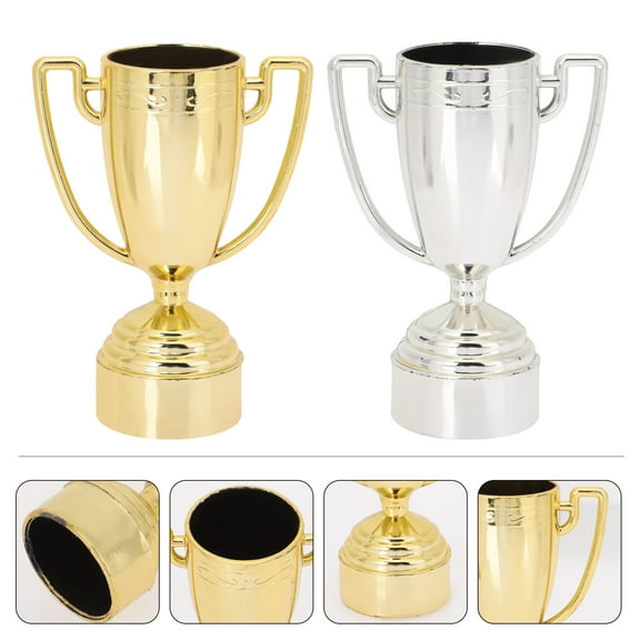 FONDOTIN 20Pcs Small Plastic Trophy Cup Assorted Colors for Outdoor Use