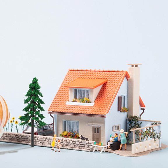 FONDOTIN 20 Artificial Model Trees for Architectural Models, Dioramas, Miniature Scenes, and Layout Decoration Supplies