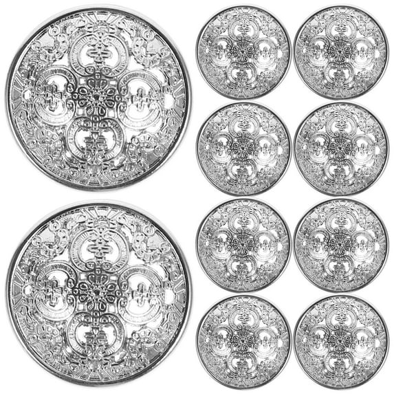 FONDOTIN 20Pcs Sturdy Metal Sewing Buttons for Clothes and Craft Making Birthday