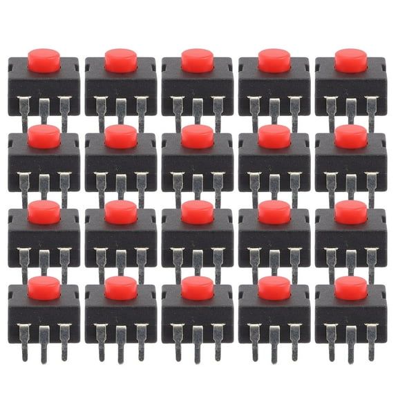 FONDOTIN 20Pcs Momentary Torch Button Switch for Flashlight Replacement and Electrical Appliance Use