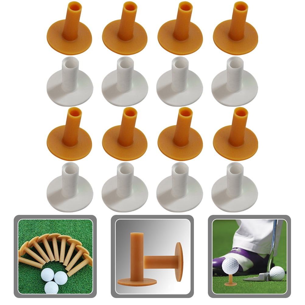 FONDOTIN 20Pcs Professional Golfs Tees Rubber Holders with Wear Resist High Grade Material for Consistent Swing