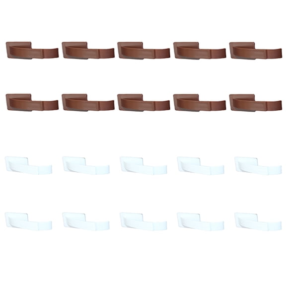 FONDOTIN 20Pcs Anti Pinch Locks Coffee Color Multi Purpose Security Locks for Drawers