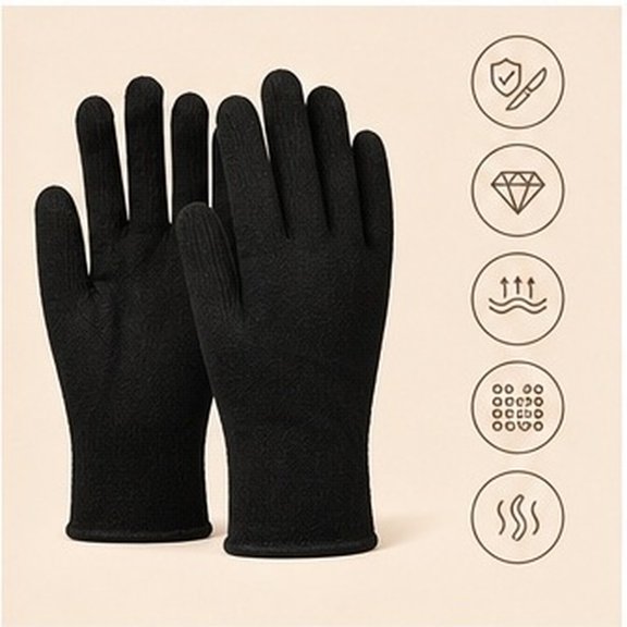FONDOTIN 24Pairs Hand Protector Gloves Skin Friendly Stain Resistant for Gardening and Spring Garden