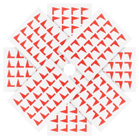 FONDOTIN 288pcs Red Sticker Self-adhesive Label Stickers Bulk for School Use