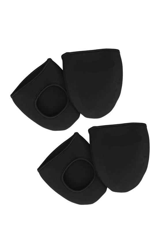 2Pairs Crepe Shoe Protector for Cyclists in Cold Weather Riding