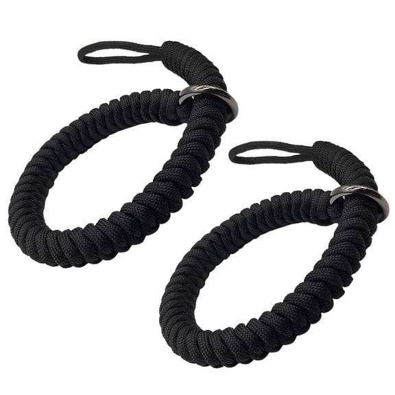 FONDOTIN 2Pcs Camera Hand Loop Strap Black Non Slip Woven Polyester with Quick Release for Daily Shooting