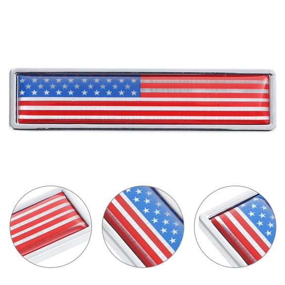 FONDOTIN 2Pcs Car Metal Decorative Sticker Assorted Colors Unique Auto Sticker Accessories