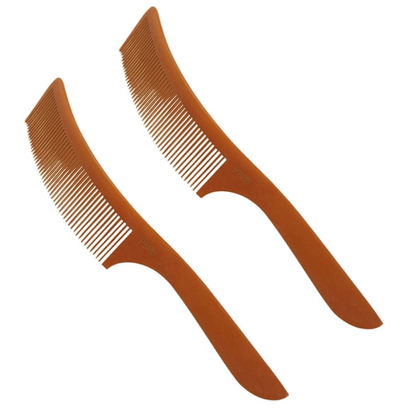 FONDOTIN S-Shaped Curved Comb, Professional Hairdressing Tool, Brown Bakelite, for Home Use