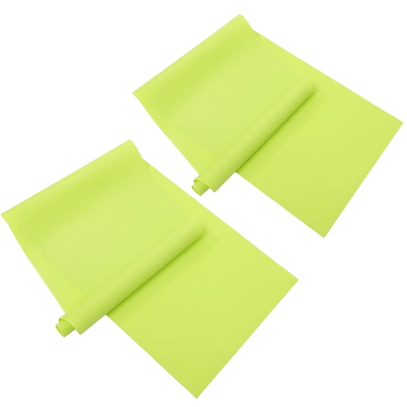 FONDOTIN 2Pcs Reptile Tank Floor Liner Light Green Non Stick Eva Mat Soft Reptile Bedding Accessory