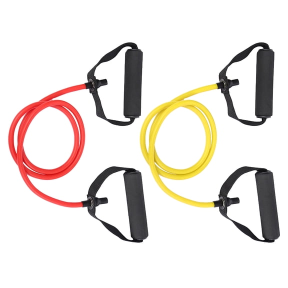 FONDOTIN 2Pcs Pull Rope for Outdoors 5 x 9 x 47.2in TPE Exercise Resistance Bands with Handles