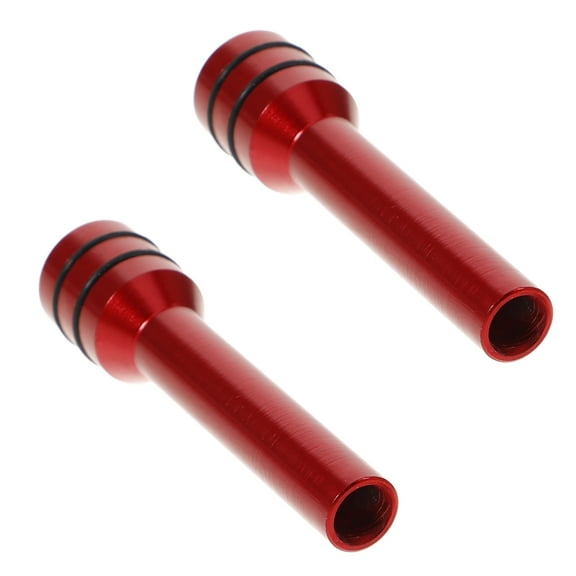 FONDOTIN Car Door Lock Maintenance Kit Red 2Pcs 1.85X0.39X0.39In Aluminum Alloy
