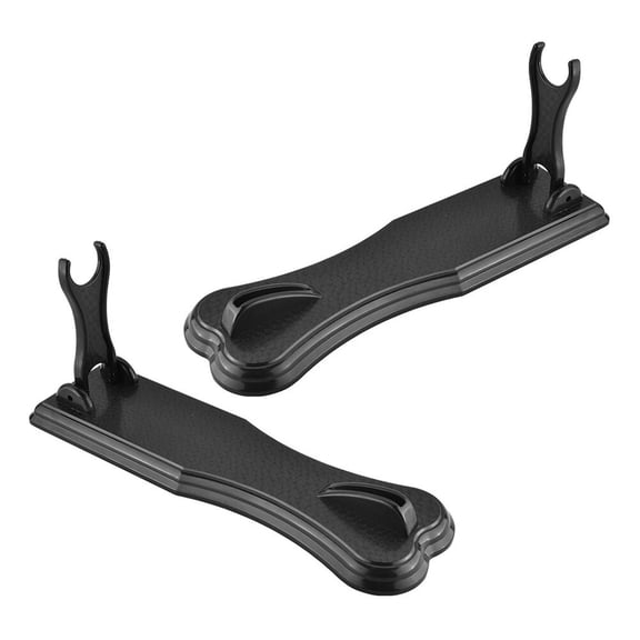 FONDOTIN 2-Pack Black Plastic Vertical Cutter Holders Strong Storage Racks for Kitchen Organization and Space Saving
