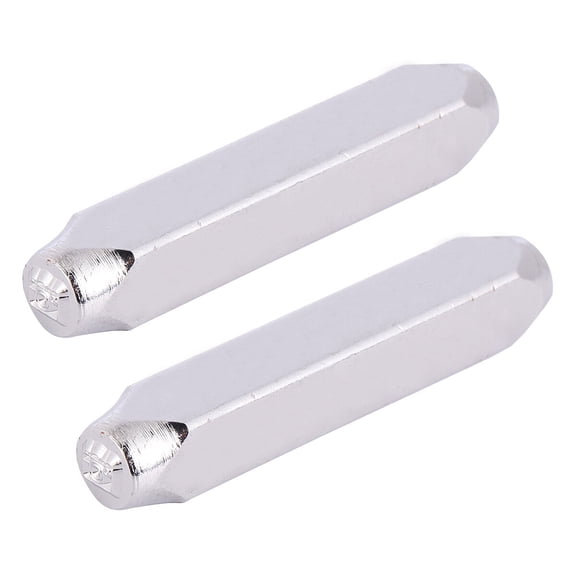 FONDOTIN 2Pcs Small and Practical Carbon Steel Stamp for Stamping on Steel and Copper in Jewelry Making