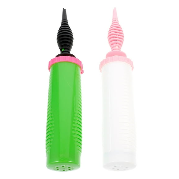 FONDOTIN 2Pcs Squeeze Ball Pump Inflator for Air Mattresses Life Jackets Cylindrical Green Plastic