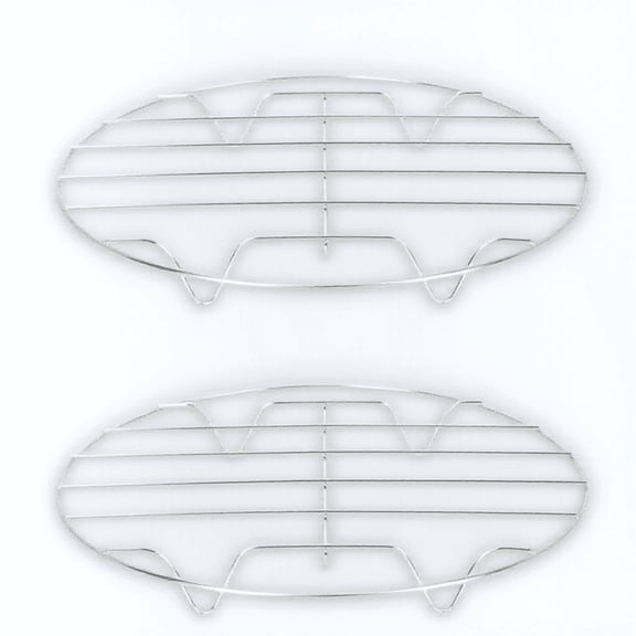 FONDOTIN 2Pcs Stainless Steel Steaming Rack for Kitchen Multi Function Food Steamer Stand