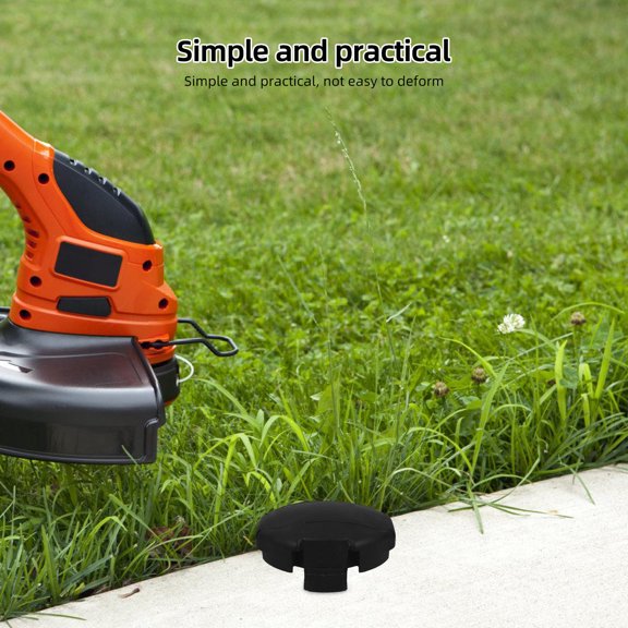 FONDOTIN Trimmer Spool Cover Black 2Pcs 3.9X3.5X1.6In