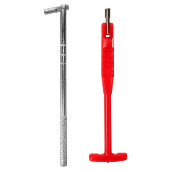 FONDOTIN 2Pcs Valve Core Tool Steel Plastic Assorted Color For Mechanics DIY Enthusiasts