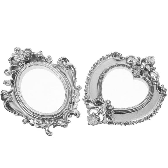 FONDOTIN 2Pcs Vintage Frames Set Heart Shaped Home Decoration Photographers
