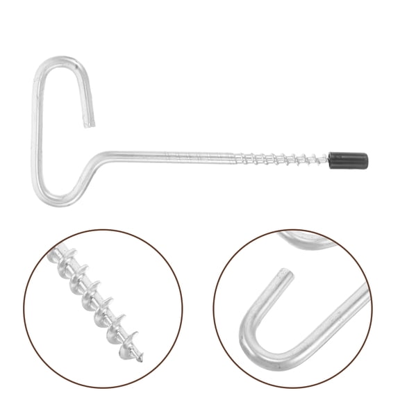 FONDOTIN Shelter Accessories Ice Anchor Metal 2Pcs Securing Tents For Ice Fishing