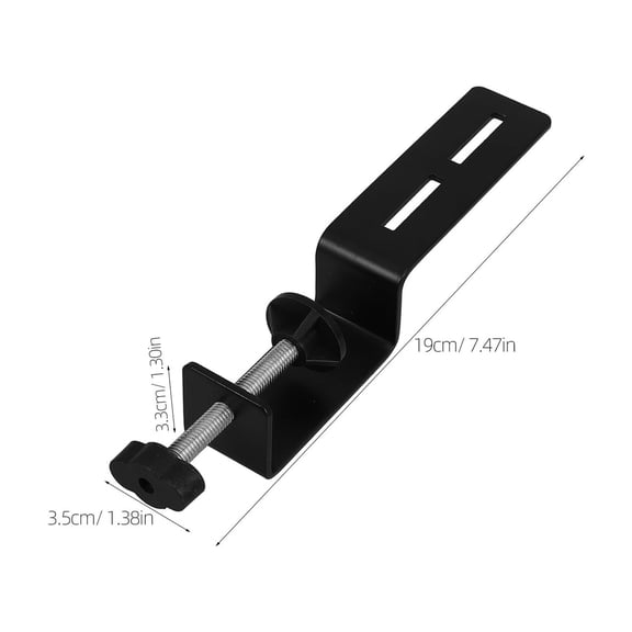 FONDOTIN Large Desk C Clamp Base Stand Carbon Steel Desk Mounting Bracket Versatile Design 2Pack
